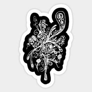 Abstract doodle art Sticker